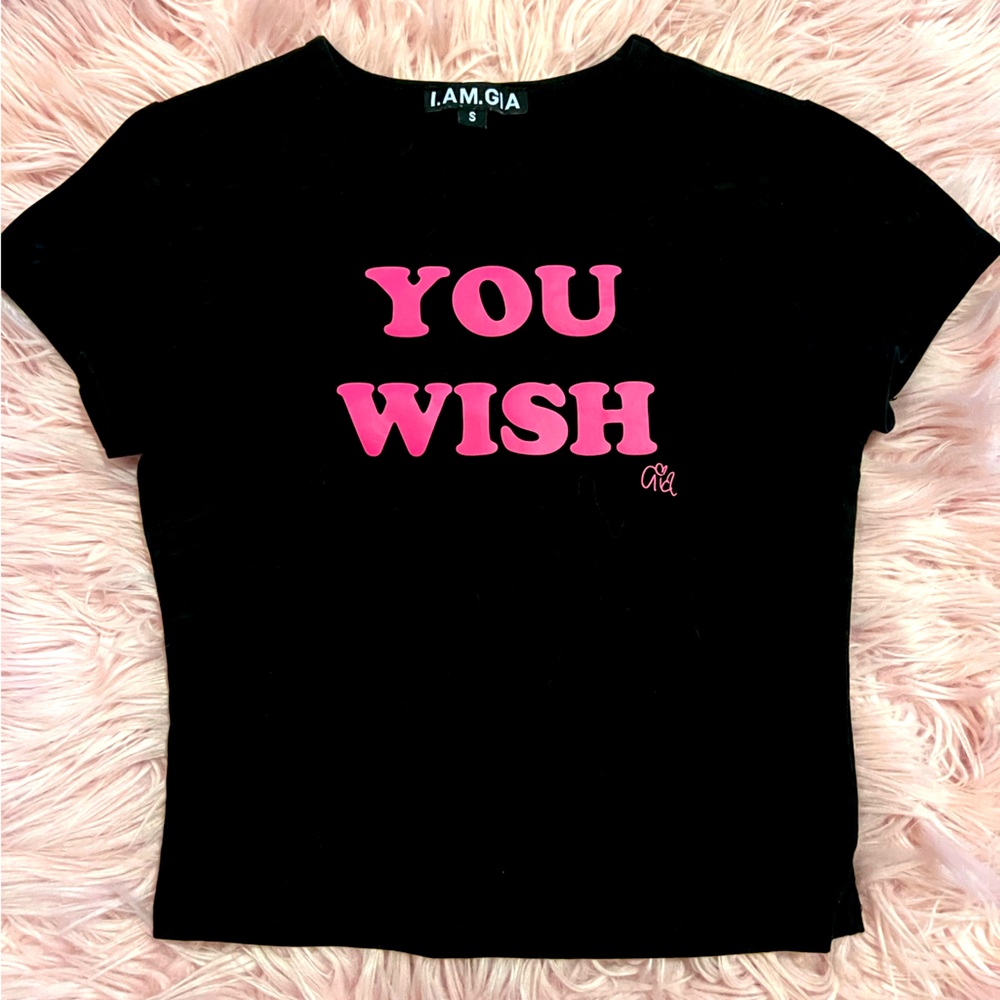 Y2k “you wish” iamgia baby tee!!!